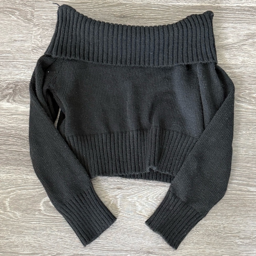 Motel Rocks cropped off the shoulder sweater